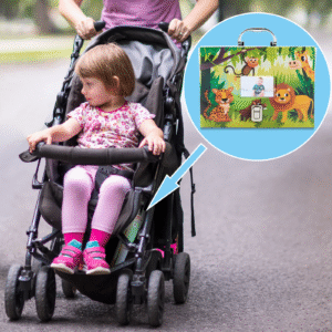 Baby Document Organizer with 12 Pockets – Durable Keepsake Folder for Boys & Girls, Silver Metal Handle & Lock, Perfect for Pregnancy & Baby Records