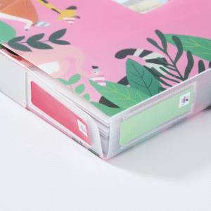 Baby Document Organizer with 12 Pockets – Durable Keepsake Folder for Boys & Girls, Silver Metal Handle & Lock, Perfect for Pregnancy & Baby Records